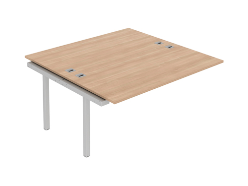 Rectangular Desks Fraction Double Bench with Shared Leg Extension 1600x1200x725mm