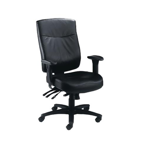 Desk Chairs Marathon Heavy Duty Chair Black Leather